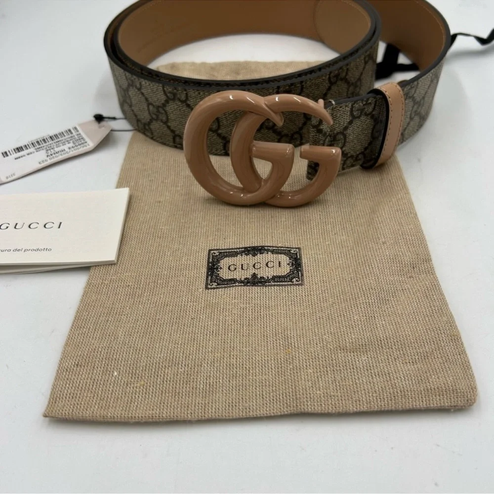 Men’s Gucci GG supreme Marmont leather belt size 115 cm/46 inch